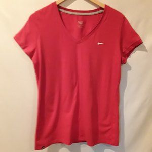 VGW-Nike Berry Red v neck top  4/16$